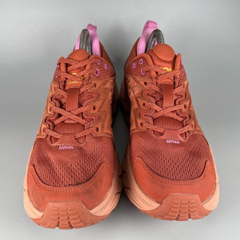 Hoka One One Women's Rust Pink Athletic Shoes - Picture 2 of 9